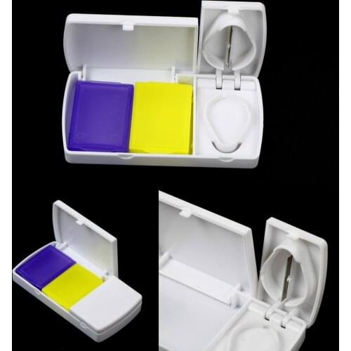 Smart Travel Pill Case Splitters Plastic Medicine Organizer Container Divider Pills Storage Box Tablet Cutter New