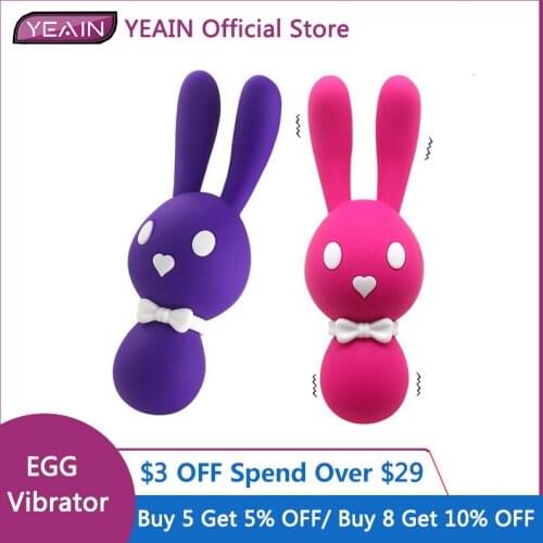 YEAIN 10 Mode Powerful G Spot Vibrators Love Egg Female USB Recharge Rabbit Vibrating Eggs, Sex Toys For Woman Masturbation