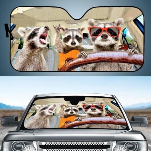 Animal Hamster Funny Windshield Sun Shade for Car Durable Fold-up Auto Front Windows Sunshade Covers Protect Car Interior Cover