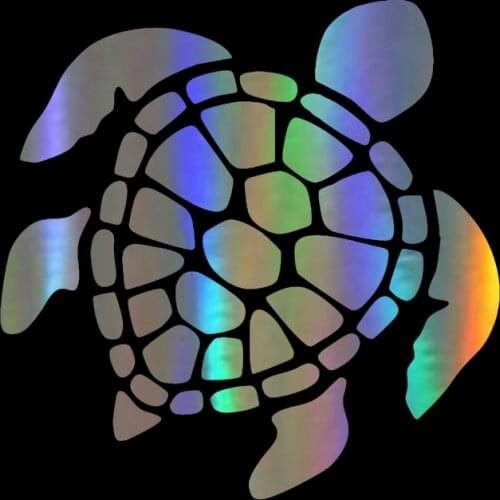 13*13cm Customized Car Stickers and Decals 3D tortoise Auto Vinyl Sticker Reflective Car Window Decal Car Styling Accessories