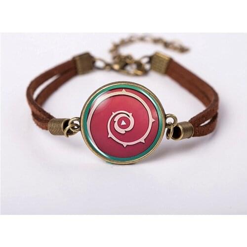 2017 US Animax Steven Universe Shield Bracelet Jewelry Fashion Cute Cartoon Vintage Leather Bracelet Bangles Gift For Children