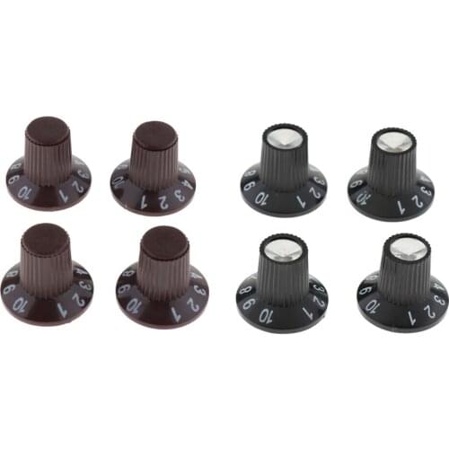 4pcs Guitar Amp Amplifier Knobs Top Hat for LP SG Electric Guitar