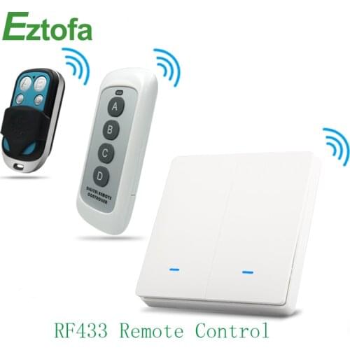 RF433.92MHz Wall Light Switch Accessories, RF Mini Remote Controller, Wall Light Remote Switch Controller