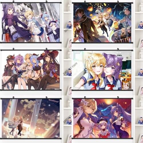 DIY 5D Diamond Painting Anime Game Genshin Impact Mosaic Diamond Embroidery Full Round Home Decoration Cross Stitch Kits