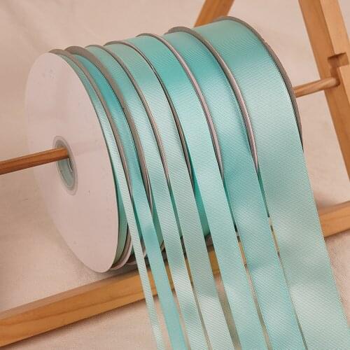 Aqua Green Grosgrain Ribbon 100Yards/91Meters Wedding Christmas Prom Webbing Cake Gift Box Flower Package Hand DIY Bow Material
