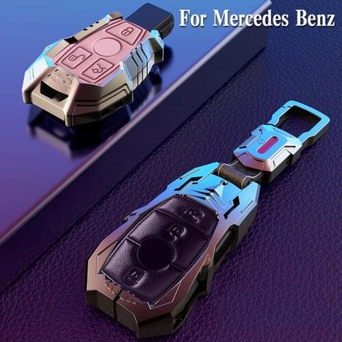For Mercedes Benz W203 W210 W211 W124 W202 W204 W212 W176 Accessories Keychain Holder Keyring High-quality Car Key Case Cover