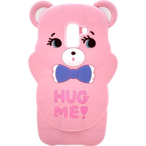 3D Cartoon Stitch Case For Samsung Galaxy J7 2015 J5 2016 J4 Prime J6 Plus J8 2018 Hug ME Bear Ear Cover Mobile Phone Bags Cases