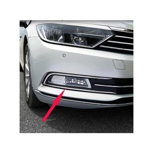 For Passat B8 and B8 Varian tQuality Stainless steel Front Fog lamps cover Trim Fog lamp shade Trim