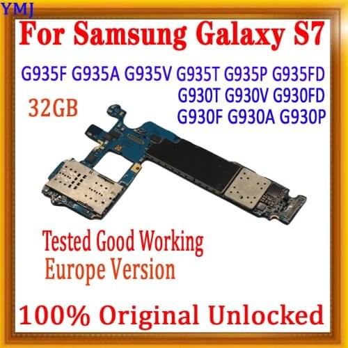 Europe version original for Samsung Galaxy S7 edge G930F G930FD G935F G930V G935FD motherboard with full chips MB