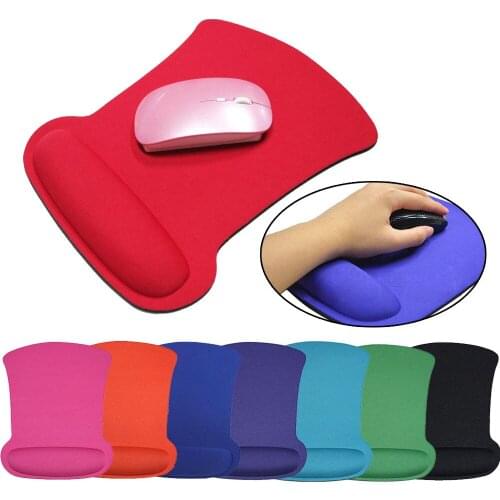 Gel Wrist Rest Support Game Mouse Mice Mat Anti Slip Pad For Computer Pc Laptop Wrist Comfort Mat Soild Color Creative Soft Pad