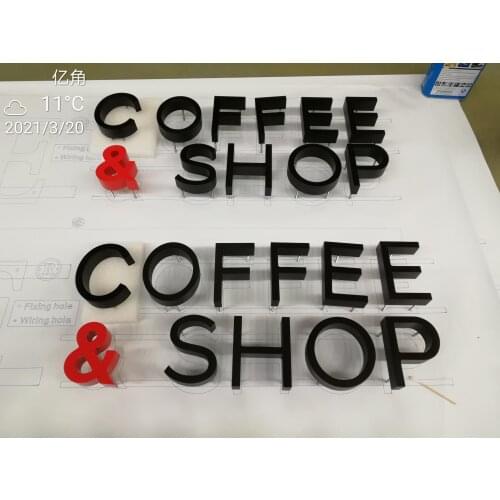Customized Polished 3D Metal Channel Letter Stainless Steel Sign for Office Advertising