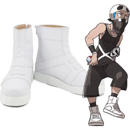 Pocket Monster Pokemon Team Skull Member Cosplay Boots Shoes Custom Made