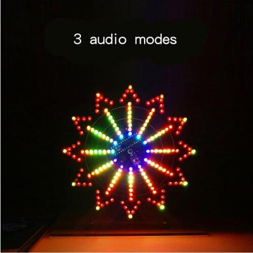 Colorful LED Plug-in Electric Rotating Ferris Wheel Diy Kit Electronic Component Diy Welding Production Kit Parts