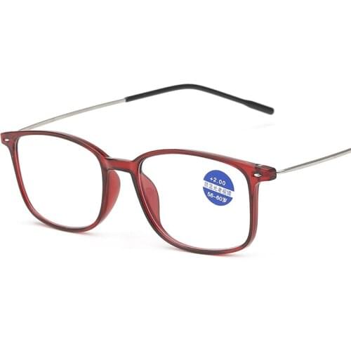 Hot Sale High-definition Reading Glasses Unisex Fashion Ultralight PC Frames Presbyopic Glasses Vision Care Eyewear +1.00~4.00