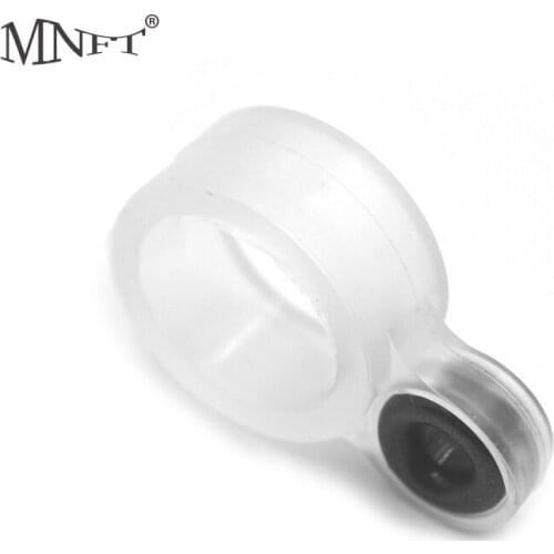 MNFT 2sets Fishing Rod Wire Ring Ceramics Eye DIY Fish Line Guide Silicone Ring 1-14