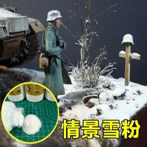 Simulation snow military model material soldier sand table platform landscape model DIY material snow powder snow pulp