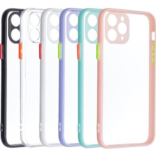 Soft Bumper Hard Back Clear Shockproof Phone Case for Apple iPhone 11Pro Transparent Phone Shell Cover