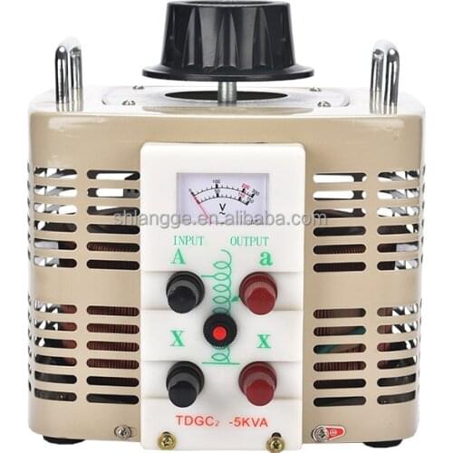 TDGC2-5KVA single phase adjustable voltage regulator for laboratory equipment, isolated variable transformer 5KVA