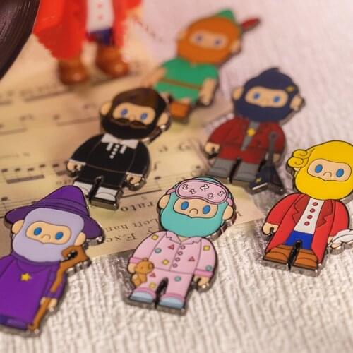 Original Anime FARMER BOB Color Metal Badge Blind Box Action Figure Toy Kawaii Desktop Model Girlfriend Birthday Gift Collection