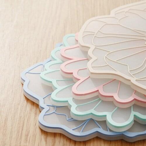 Silicone Tablemat Flower Kitchen Dining Table Decortion Heat Insulation Resistant Mat Pad Cup Holder Coaster Placemat