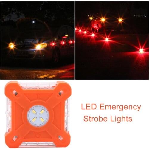 LED Safety Road Flares Multi-Function Waterproof Traffic Warning Lamp Emergency Lights Road Safety Lamp Car Accessories