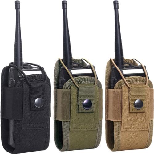 Tactical Airsoft Molle Waist Bag Portable Military Army Radio Walkie Talkie Pouch Outdoor Hunting Interphone Holster Carry Bags
