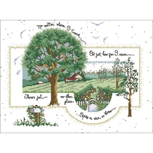 Come back home patterns Counted Cross Stitch 11CT 14CT 18CT DIY Chinese Cross Stitch Kits Embroidery Needlework Sets