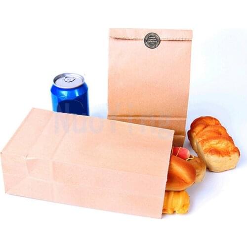Vintage kraft paper bag gift bags packaging biscuit candy food cookie bread seen snacks baking takeaway bags