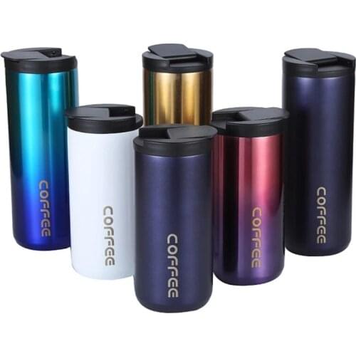 High Quality 350ml/500ml Double Stainless Steel 304 Coffee Mug Leak-Proof Thermos Mug Travel Thermal Cup Thermosmug for Gifts