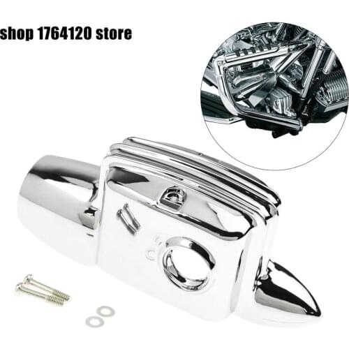 Motorcycle ABS Plastic Rear Brake Master Cylinder Cover Chrome For Harley Touring Street Glide Road Glide Road King 2008-2019