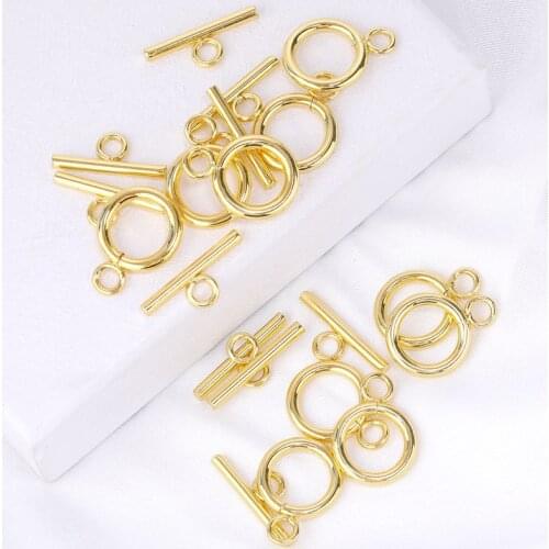 10pcs High Quality OT Clasps Connectors for DIY Bracelet Necklace Jewelry Findings Making Accessories New Toggle Buckle Supplies
