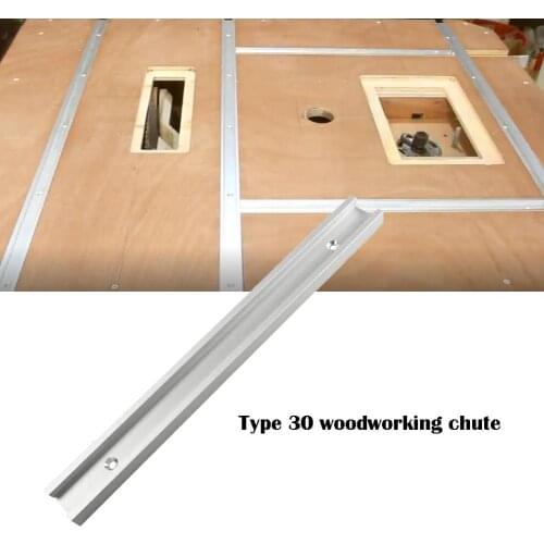 1Pcs Aluminum Slot Miter Track Jig Fixture for Router Table Bandsaws Woodworking Tool Length 300/400mm