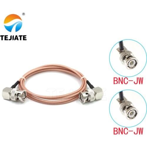 1PCS TEJIATE Adapter Cable BNC To BNC Type BNCJW Convert BNCJW 8-90CM 1M 1.5M 2M Length Connector RG316 Wire