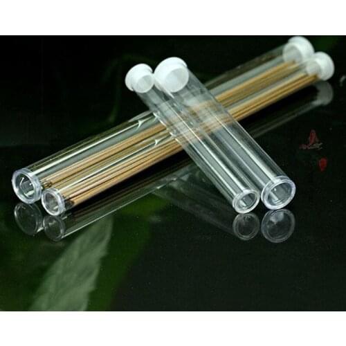 2Pcs Simplicity Transparent Acrylic Incense Tube 5g/10g/20g /30g Incense Sticks Barrel Storage Box Package
