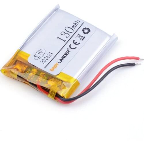 3.7V lithium battery 302424 032424 032525 302525 032323 130MAH battery FOR Bluetooth MP3 mp3 video pen camera DVR GPS