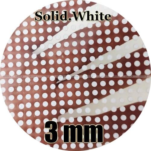 3mm 3D Solid.White / Wholesale 1200 Soft Molded 3D Fish Eyes, Oval Pupil, Fly Tying, Jig, Lure Making, Fishing