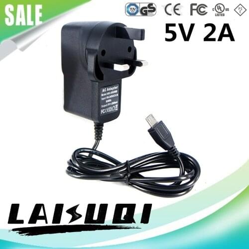1pcs 5v 2a micro usb ac/dc power adapter uk plug charger 5v2a supply for raspberry pi zero other LAISUQI new hot sale