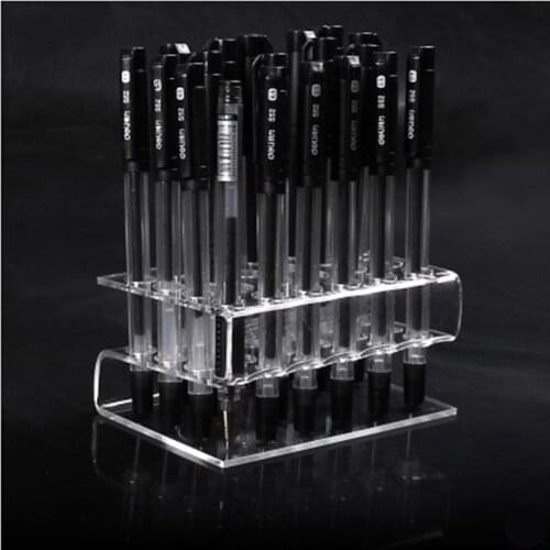 Acrylic Marker Pens display rack holder eyebrow Pencil Desk Organiser 24 Slot box