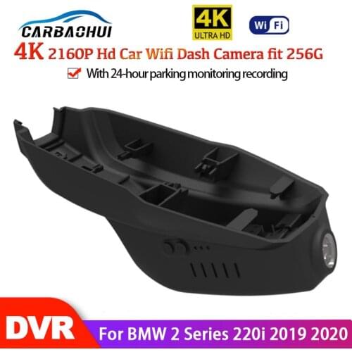 4K Full HD 2160P Car Wifi DVR Driving Video Recorder Front Dash Camera Cam APP Control Function For BMW 2 Series 220i 2019 2020