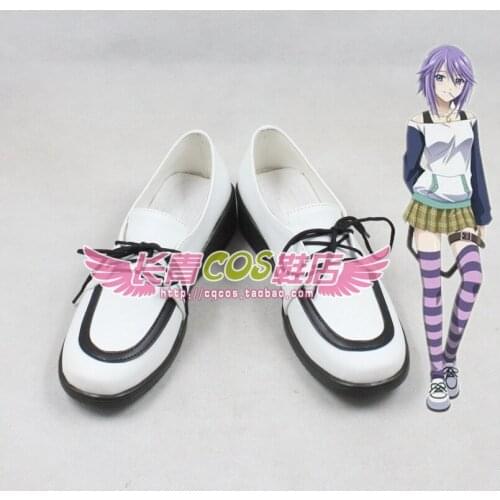 Rosario and Vampire Mizore Shirayuki Daily Cosplay White Shoes C006