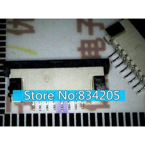 Free shipping 100pcs/lot 8P 1.0mm FFC/FPC flat-cable connectors down connection