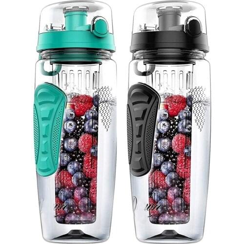 BPA Free Fruit Infuser Water Bottle Juice Shaker Sports Lemon Water Bottle Fitness Sport Fruit Drinking Bottles for Girl