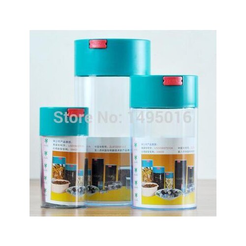 FeiC 1pc Vacuum Fresh Preservation coffee beans powder canister sealed cans Large/Medium/Small size