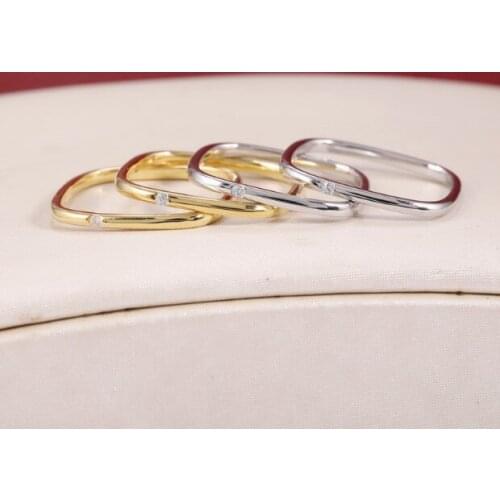 Hot Sale 925 Sterling Silver Rings For Women European Original Wedding Fashion Brand Ring Jewelry Gift