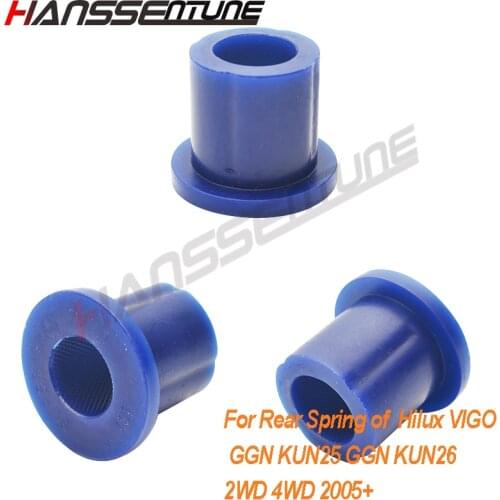 HANSSENTUNE Rear Spring Shackle Lower Bush Control Arm Bushings For Hilux VIGO GGN KUN25 KUN26 GGN 2WD 4WD 2005