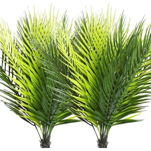 Artificial Palm Leaves Plants Faux Palm Fronds Tropical Large Palm Leaves Greenery Plant for Jungle Party Decoration