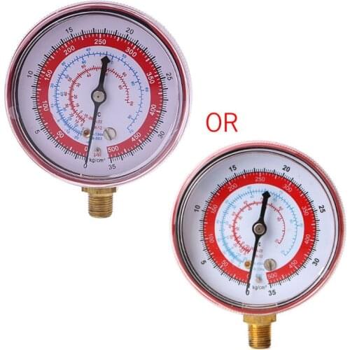 Red Air Conditioner R404/R134A/R22 Refrigerant High Pressure Gauge PSI KPA T21E