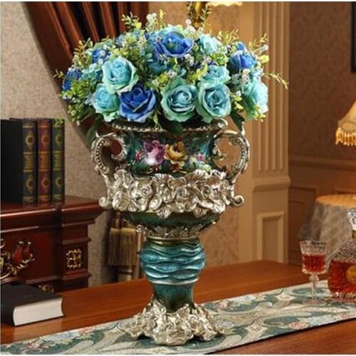 European-style fashion neo-classical vase, home office restaurant bar desktop decoration gift, wedding decoration crafts
