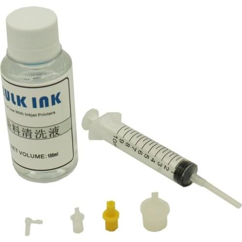 Printhead cleaning kit with cleaning liquid For Canon For HP For EPSON inkjet Printers dye ink pigment ink cleaning tools