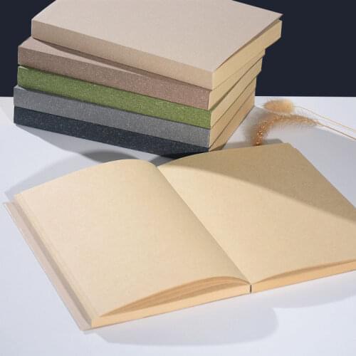 16k Creative Notebook Retro Kraft Blank Paper Sketchbook Diary Book Stationery School Supplies